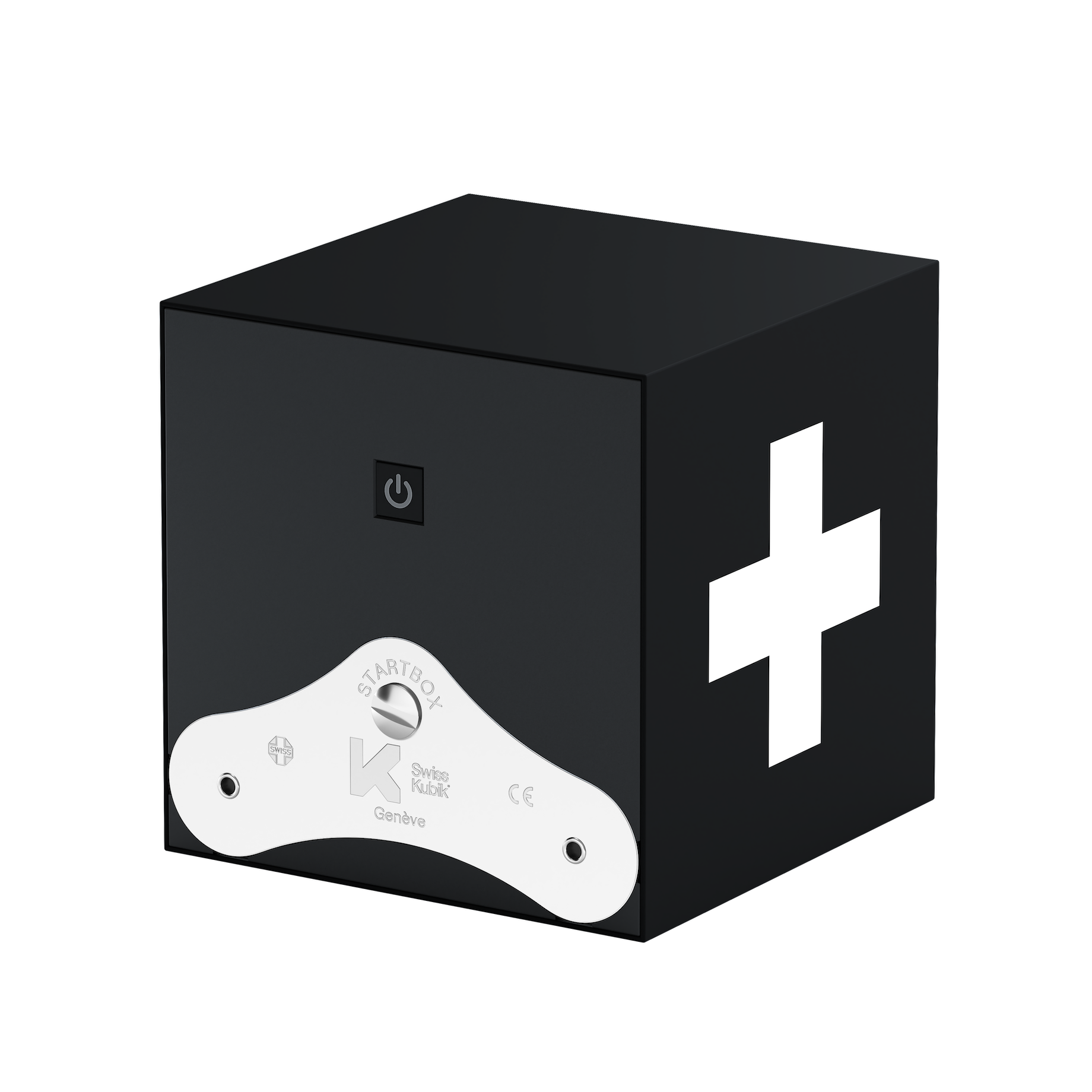 Шкатулка для подзавода часов Black Soft Touch Swiss Cross