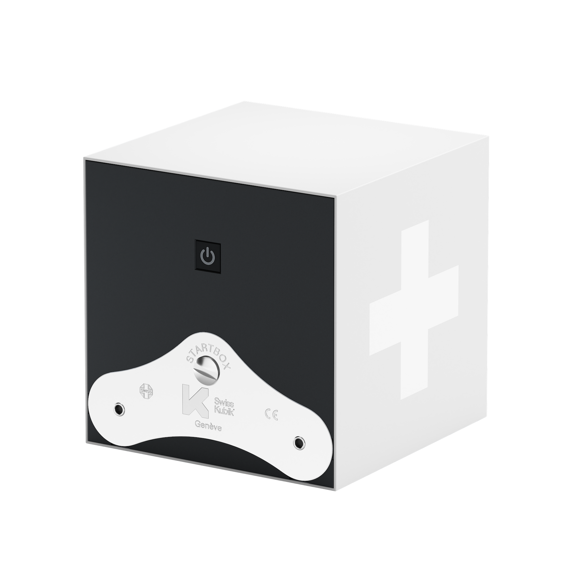 Шкатулка для подзавода часов White Soft Touch Swiss Cross