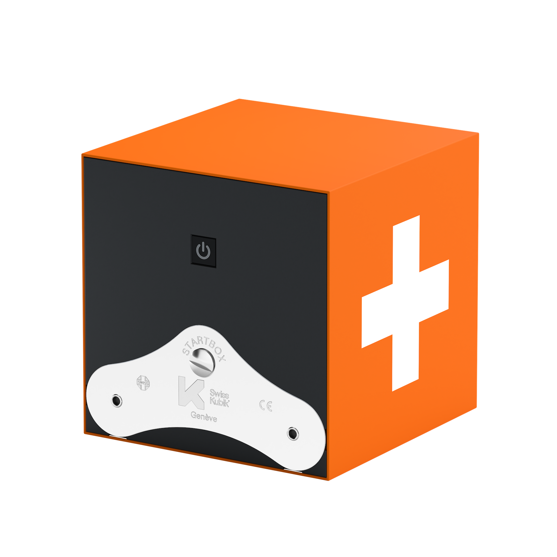 Orange Soft Touch Swiss Cross ժամացույցի լարման տուփ