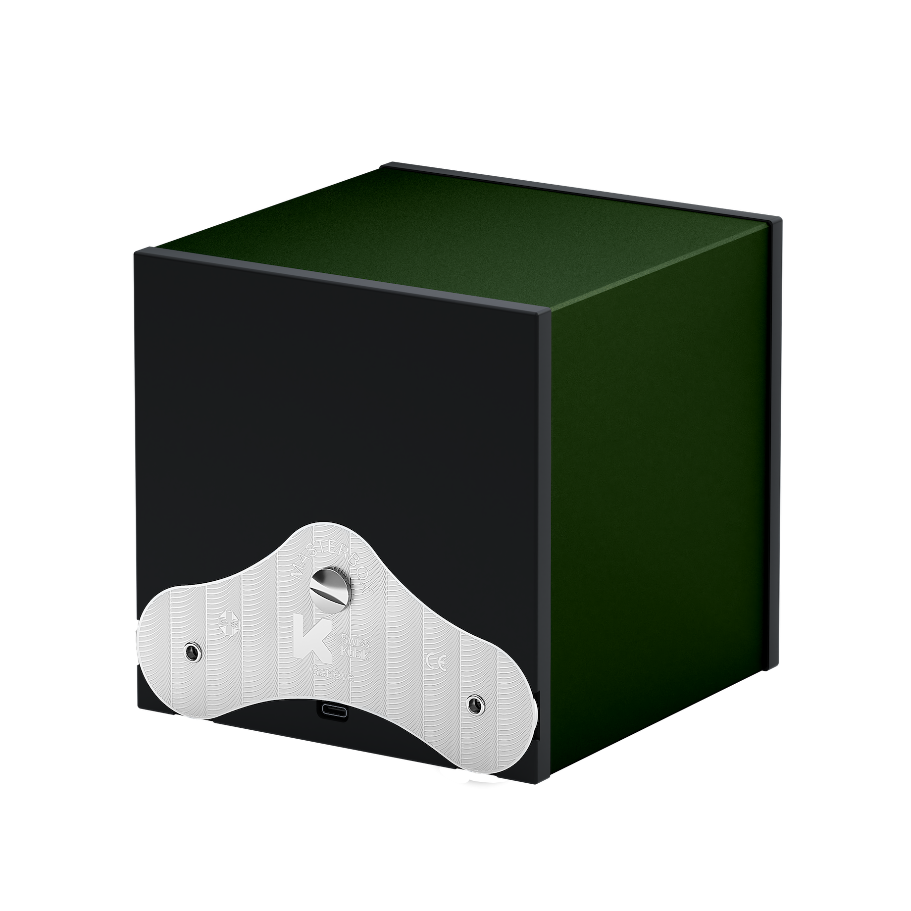 Шкатулка для подзавода часов Dark Green Aluminium