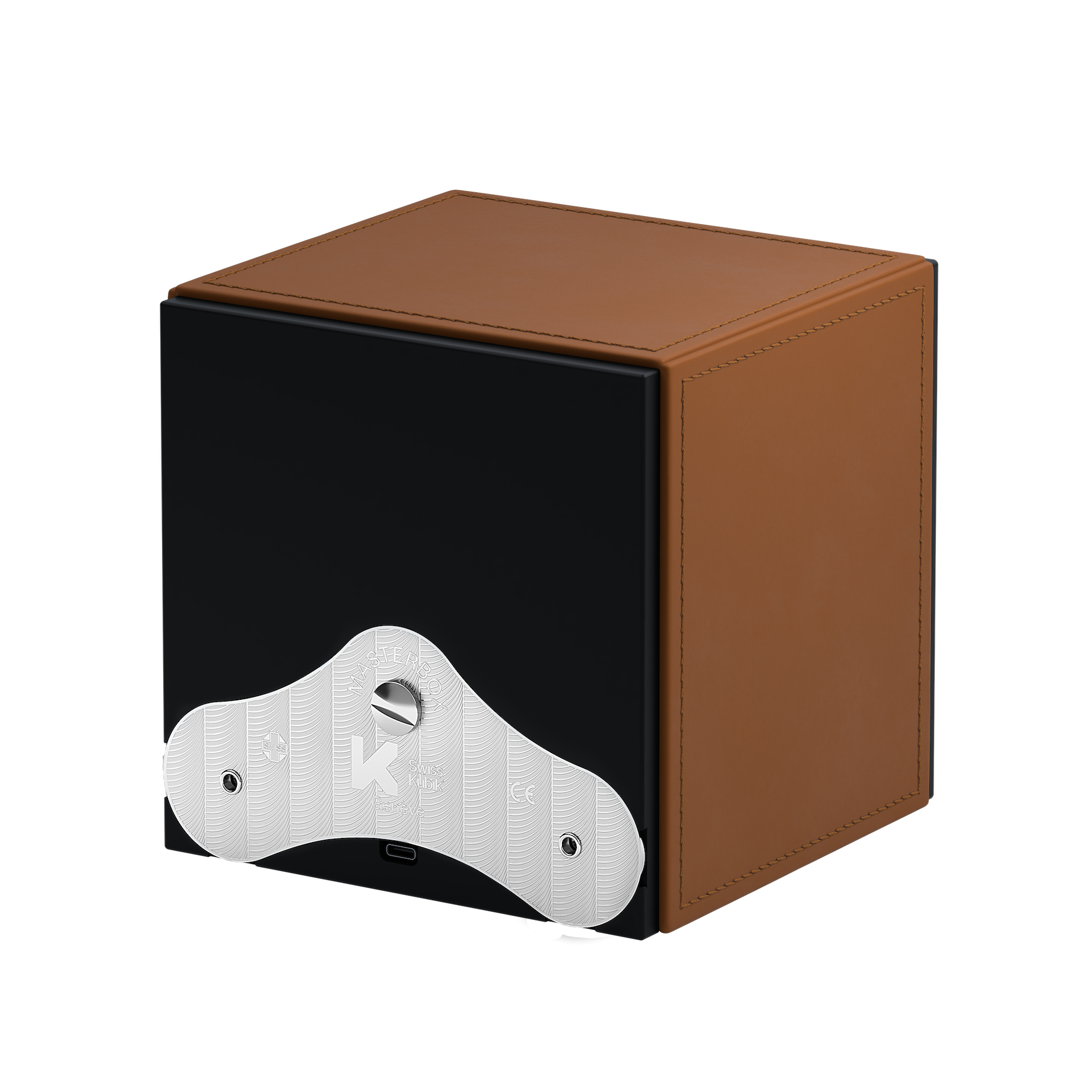 Шкатулка для подзавода часов Cognac Leather
