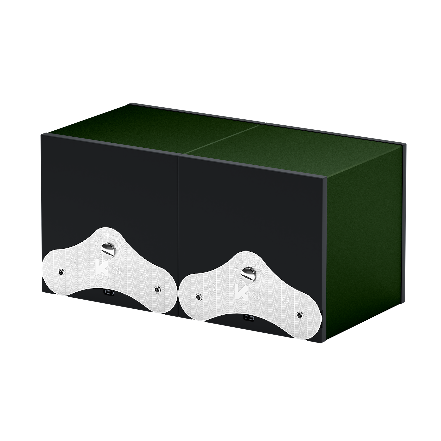 Шкатулка для подзавода часов Dark Green Aluminium