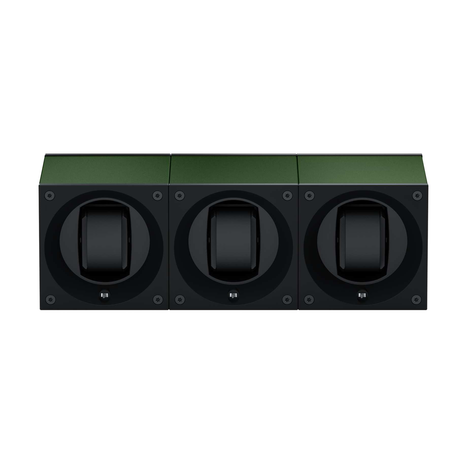 Шкатулка для подзавода часов Dark Green Aluminium