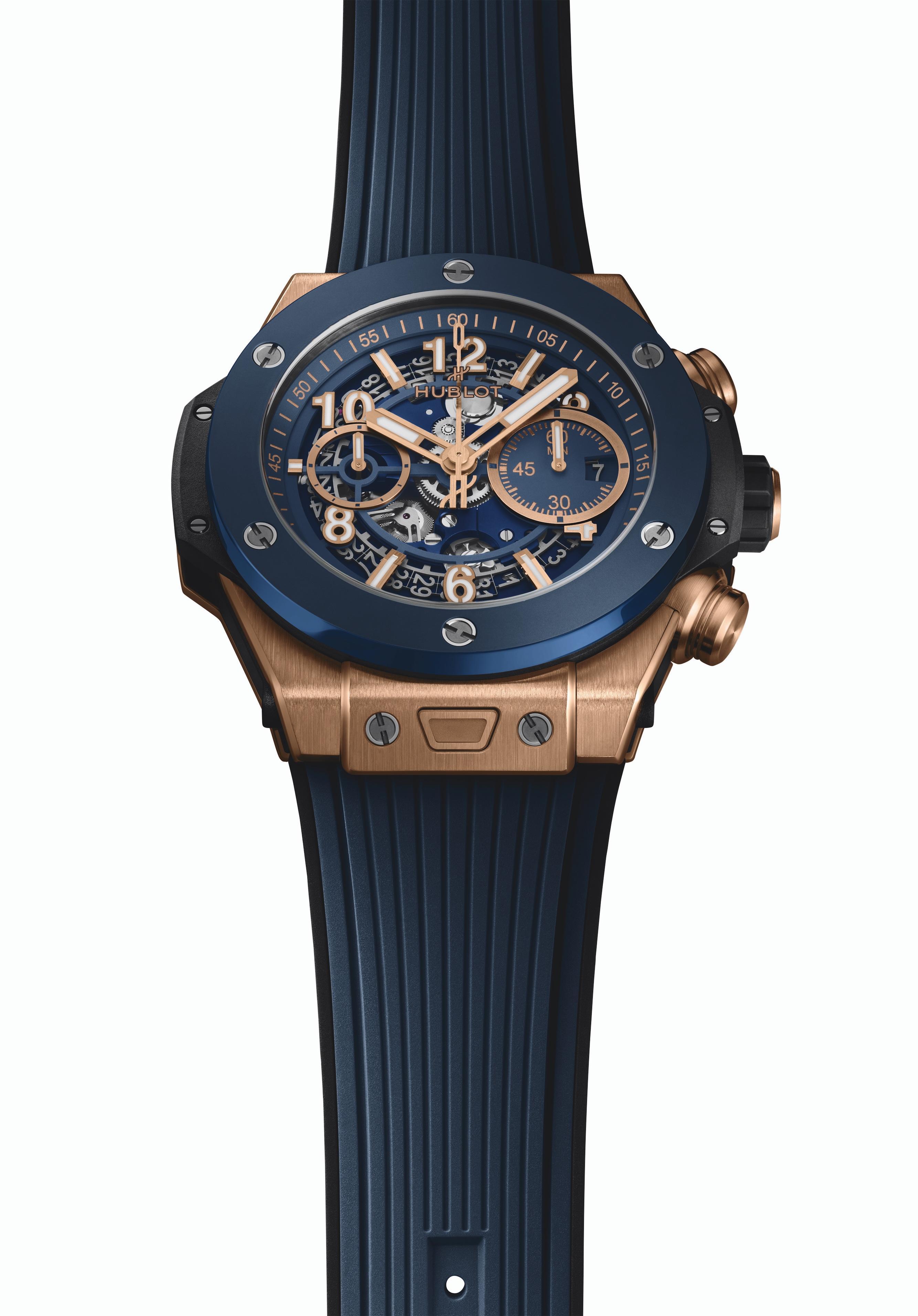 Часы Big Bang Unico King Gold Blue Ceramic