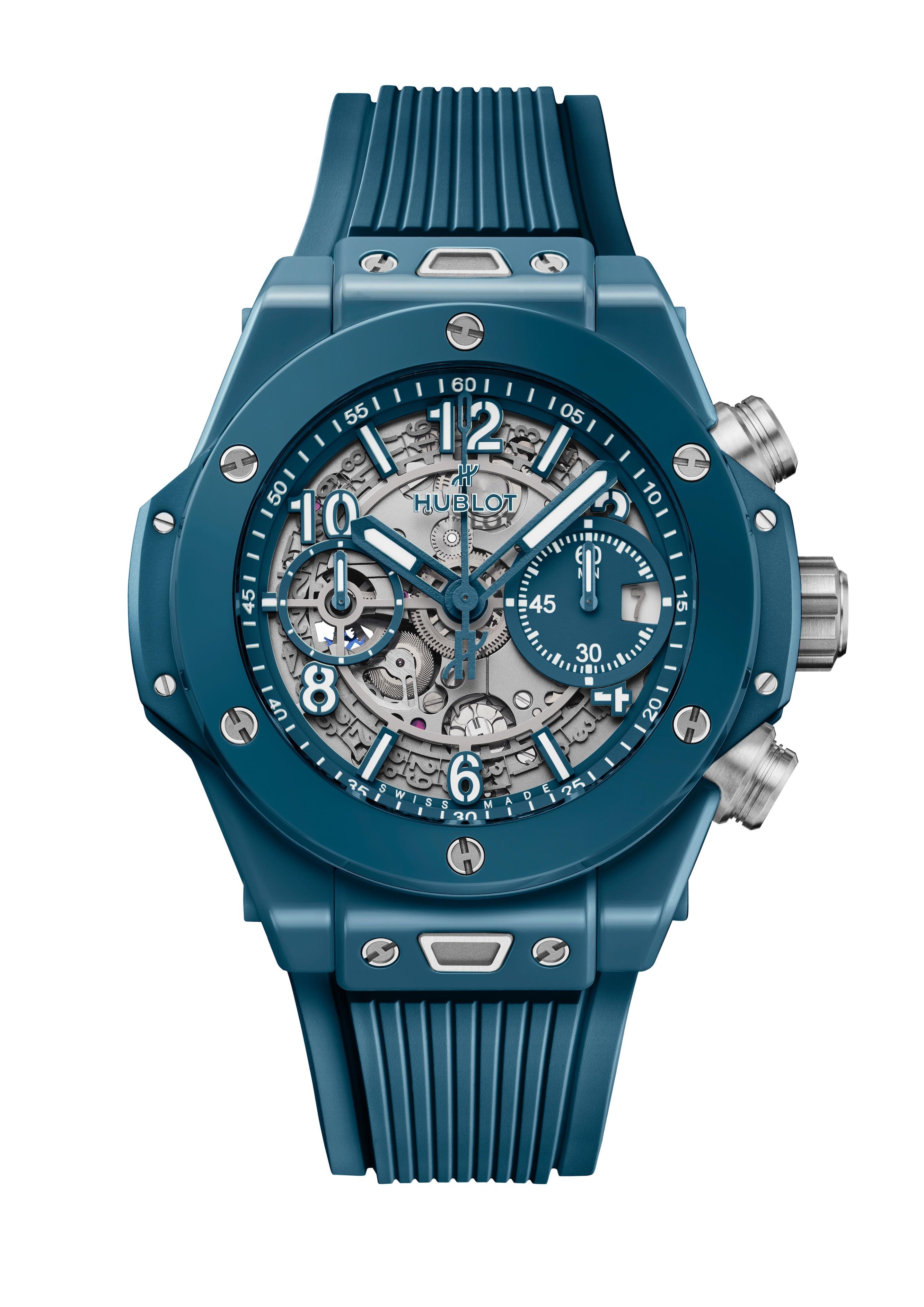 Часы Hublot Big Bang Unico Petrol Blue Ceramic 42 мм. Референс 441.ES.5121.RX.