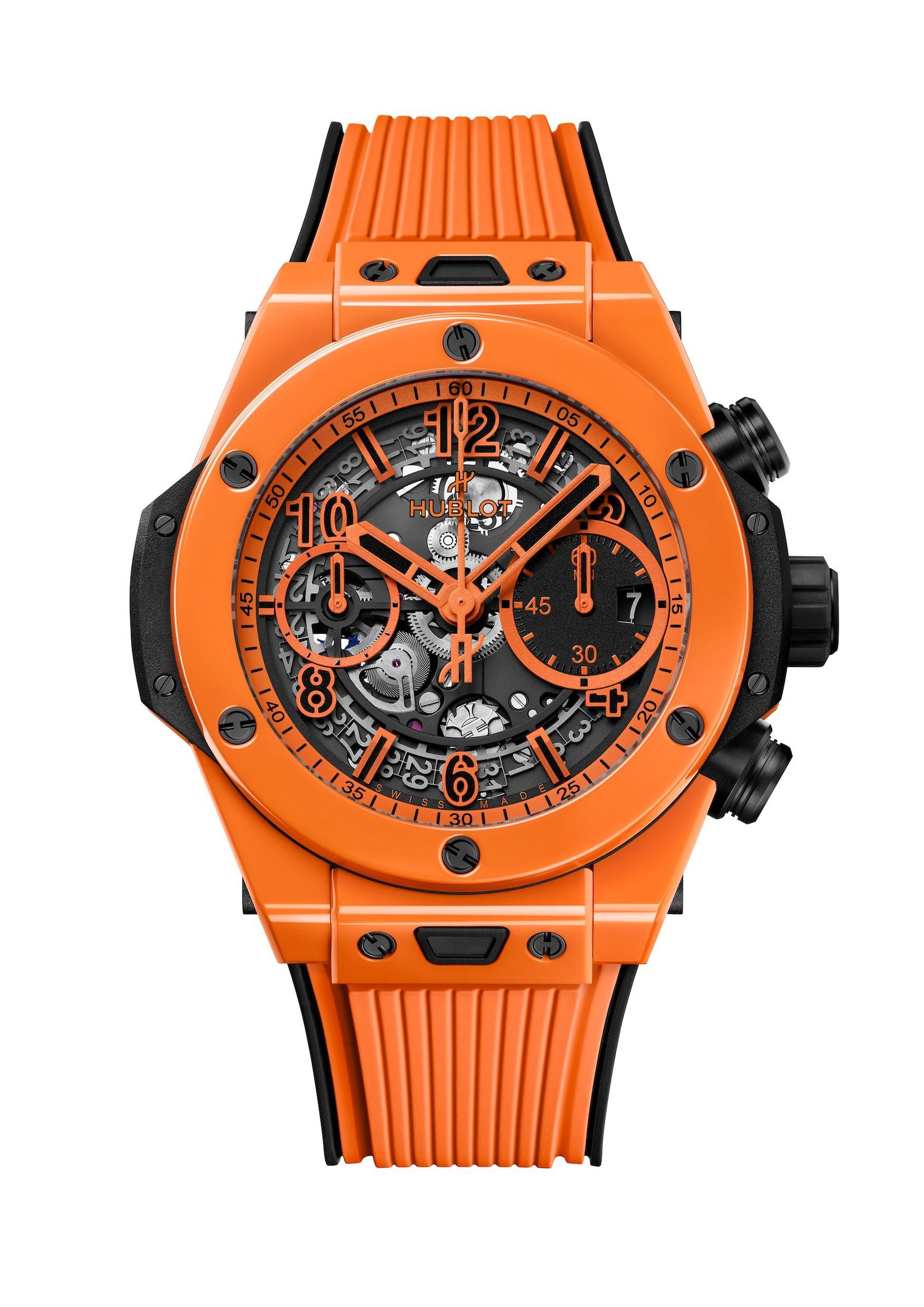 Часы Hublot Big Bang Unico Orange Ceramic 42 мм. Референс 441.CU.5910.RX.