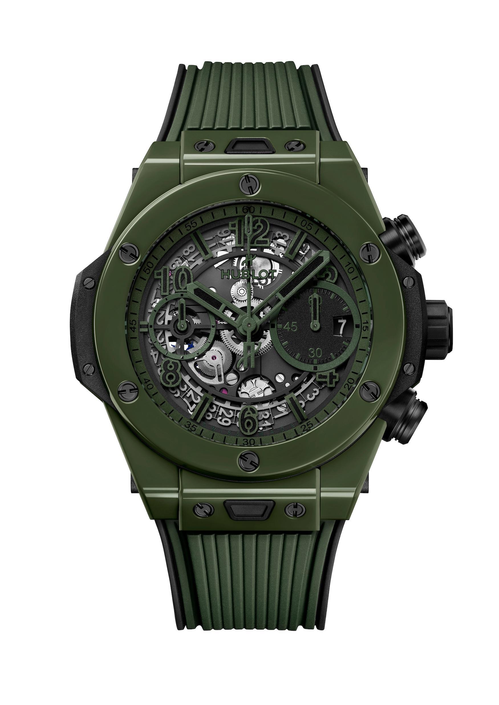 Часы Hublot Big Bang Unico Dark Green Ceramic 42 мм. Референс 441.GX.5210.RX.