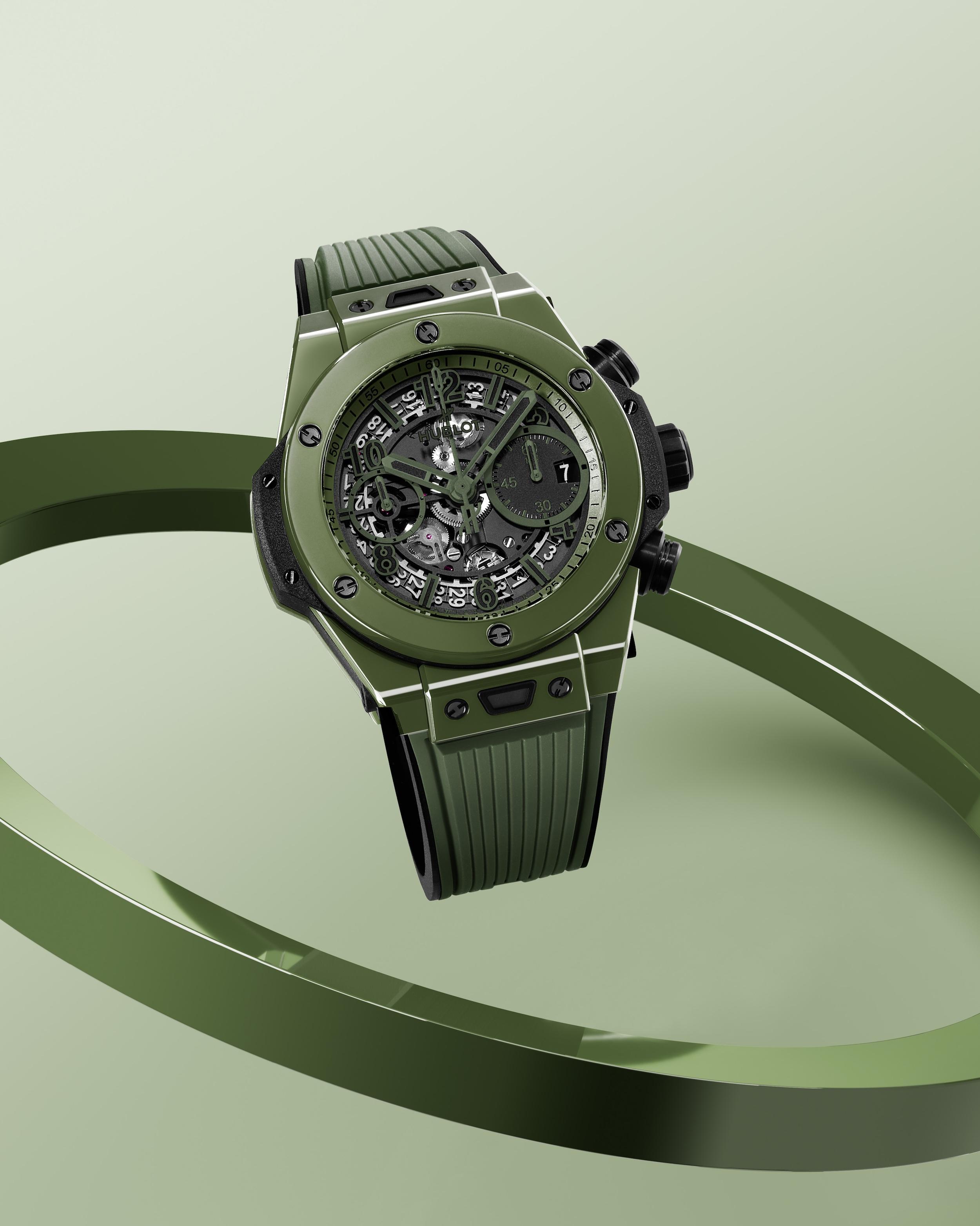 Часы Big Bang Unico Dark Green Ceramic