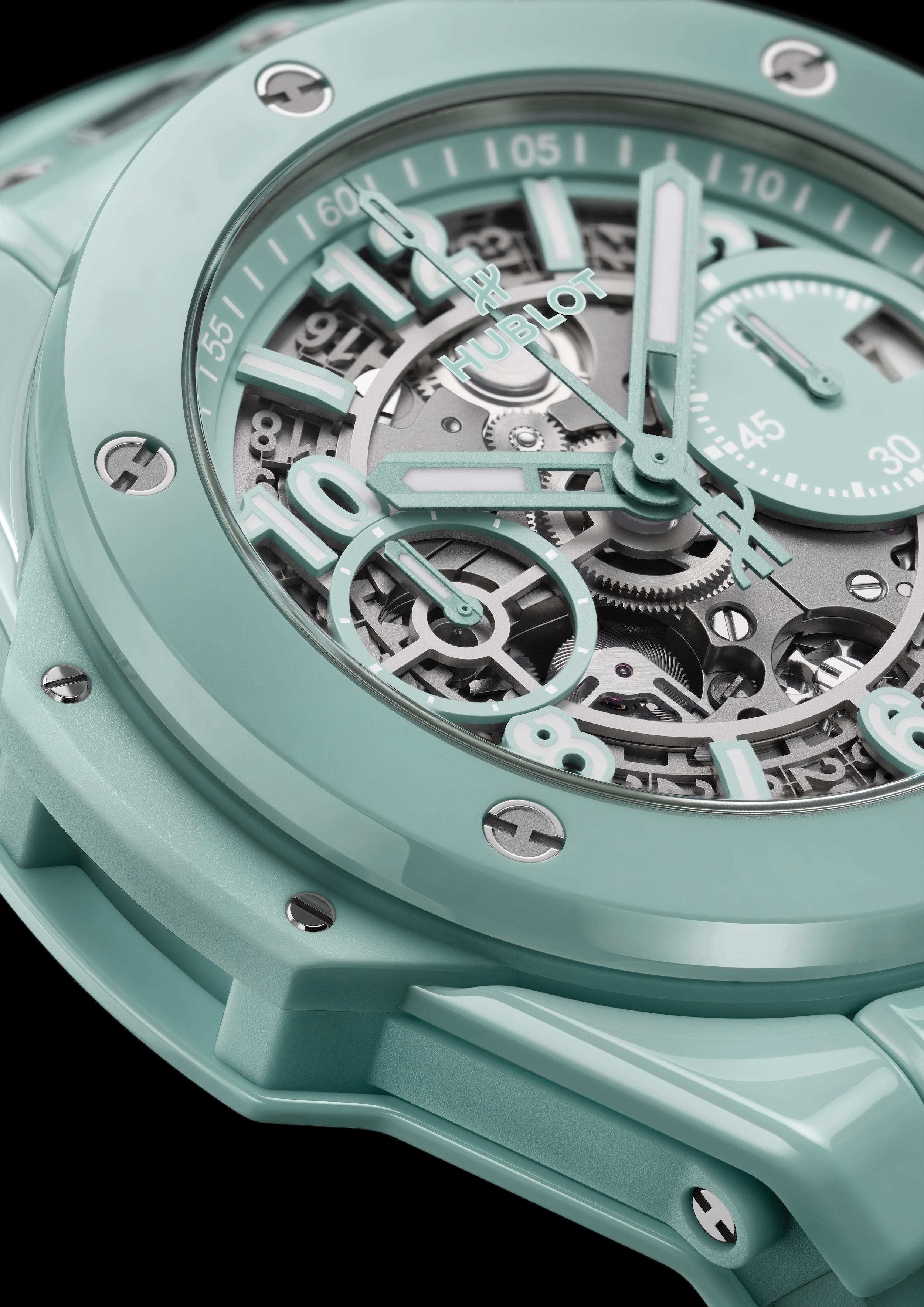 Big Bang Unico Mint Green Ceramic ժամացույց