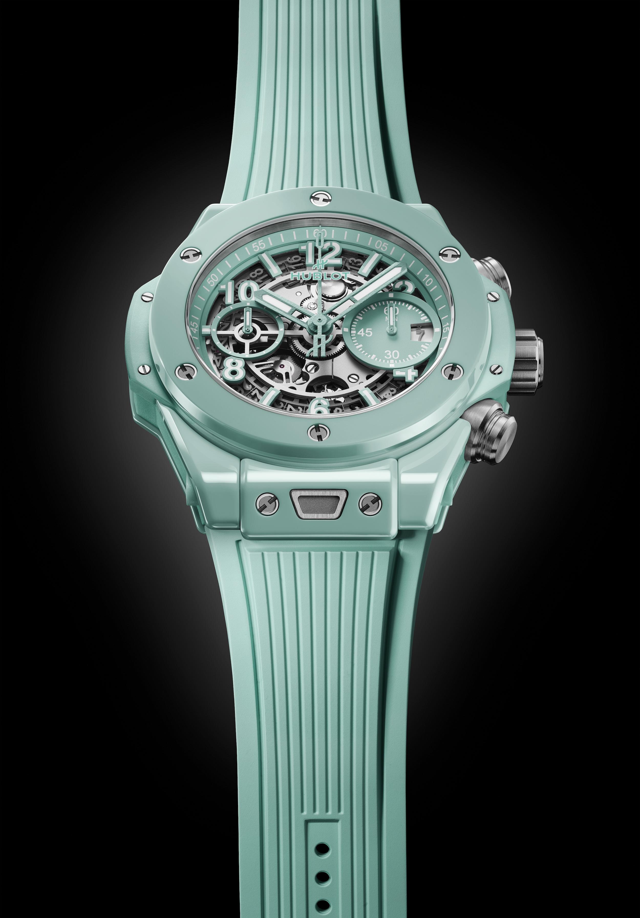 Big Bang Unico Mint Green Ceramic ժամացույց