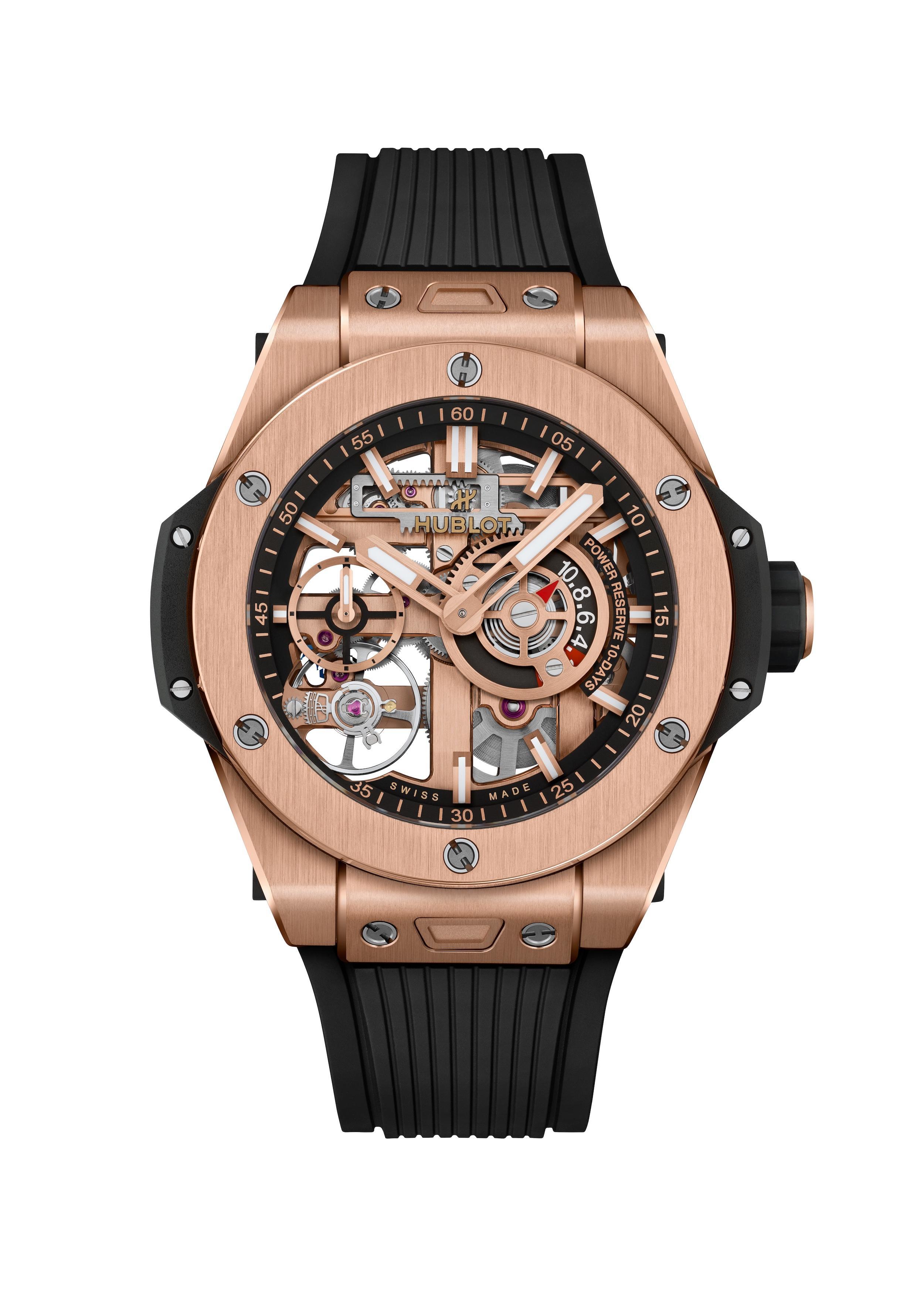 Часы Hublot Big Bang Meca-10 King Gold 42 мм. Референс 444.OX.1180.RX.