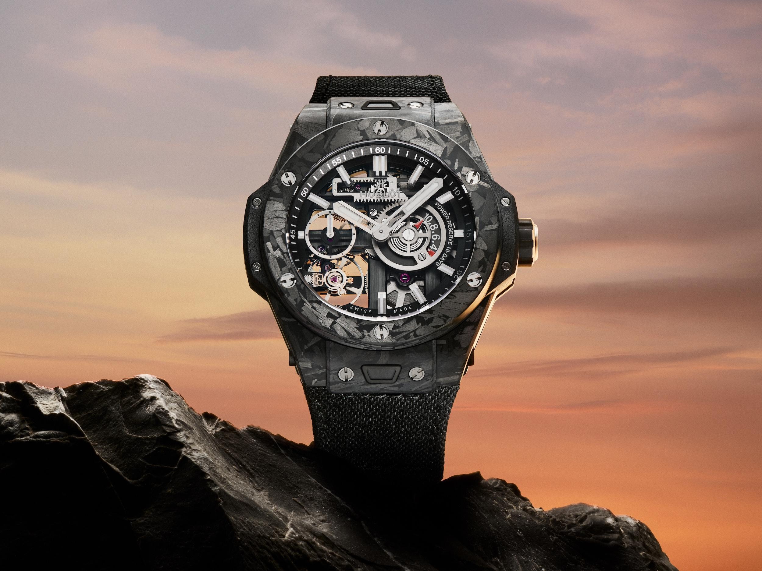 Часы Big Bang Meca-10 Frosted Carbon