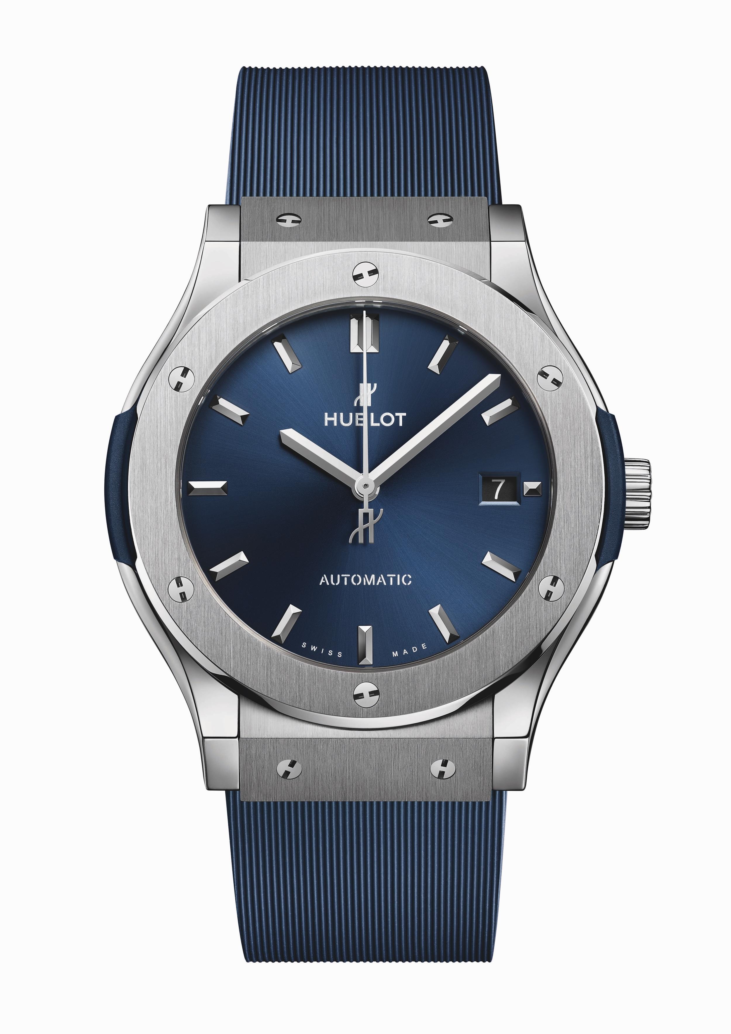 Часы Hublot Classic Fusion Titanium Blue 45 мм. Референс 511.NX.7170.RX.