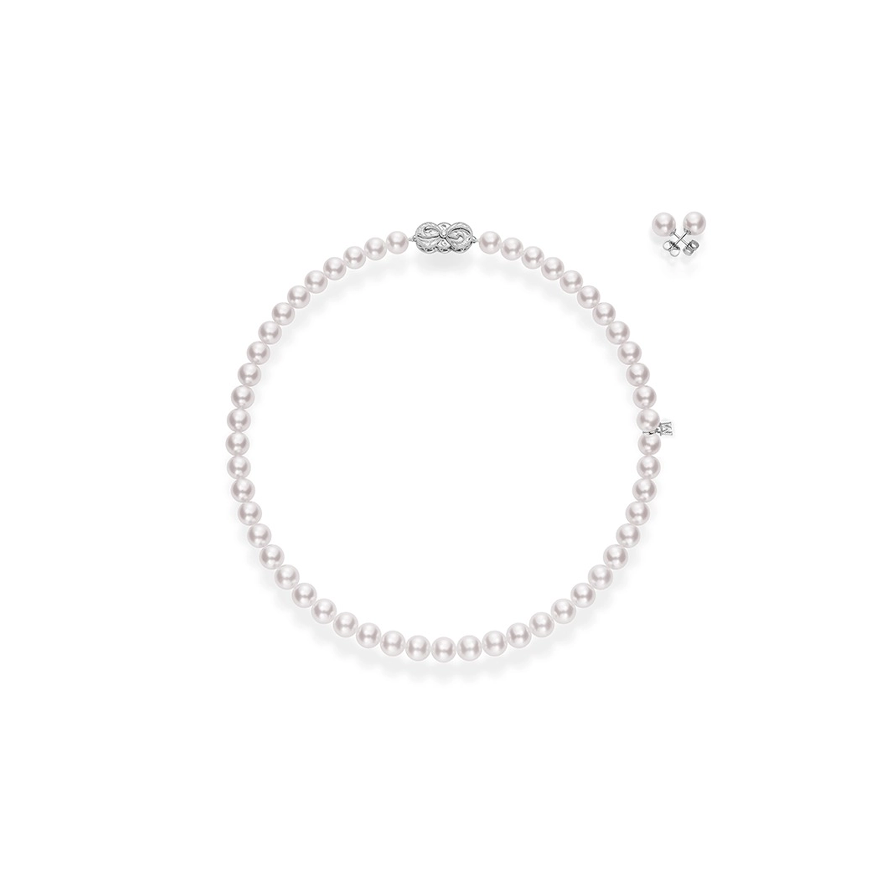 Комплект Mikimoto Ginza Special Edition с культивированным жемчугом Акоя. Референс U85118WJCGS.