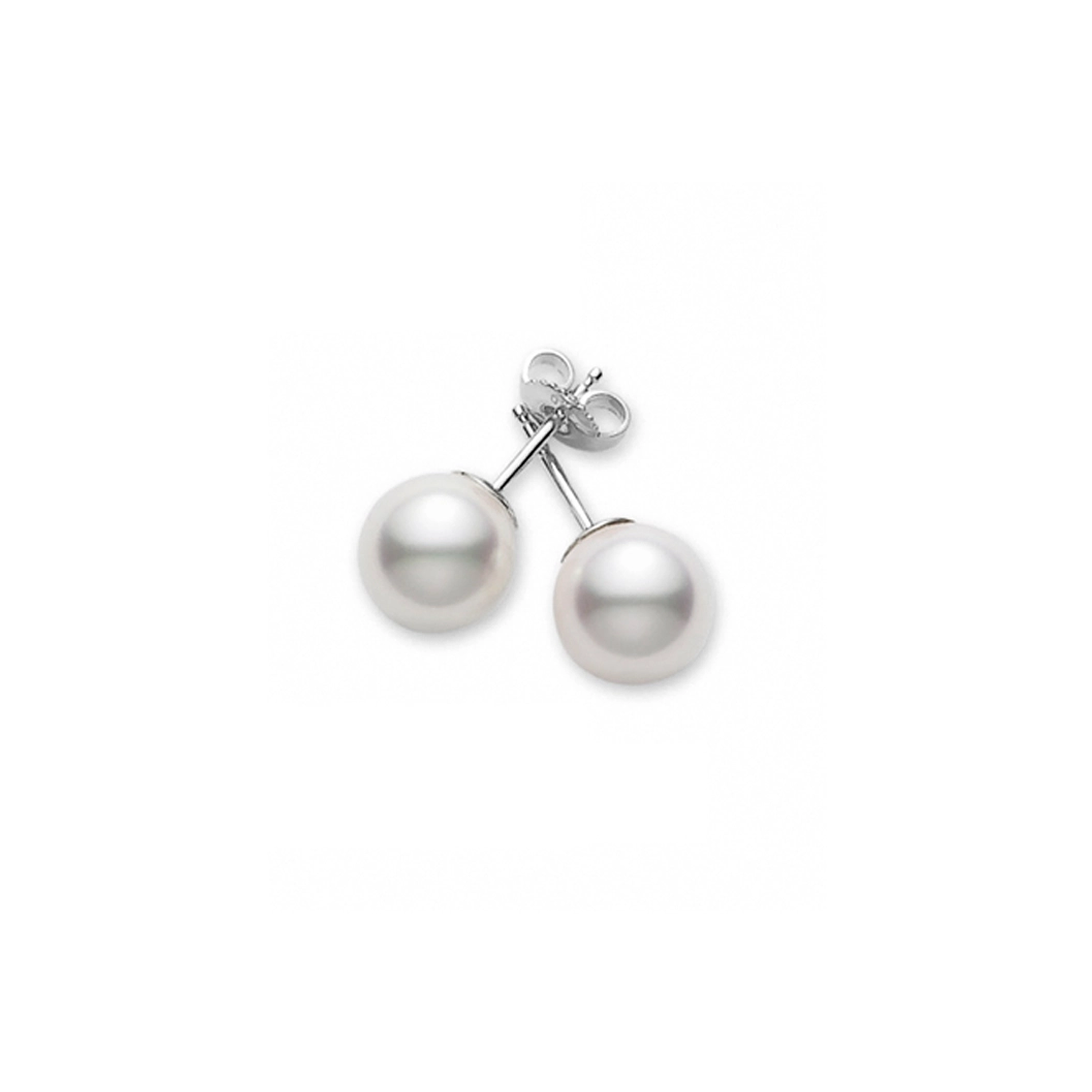 Mikimoto ականջօղեր Ակոյա աճեցված մարգարիտներով՝ 18 կարատանոց սպիտակ ոսկուց
