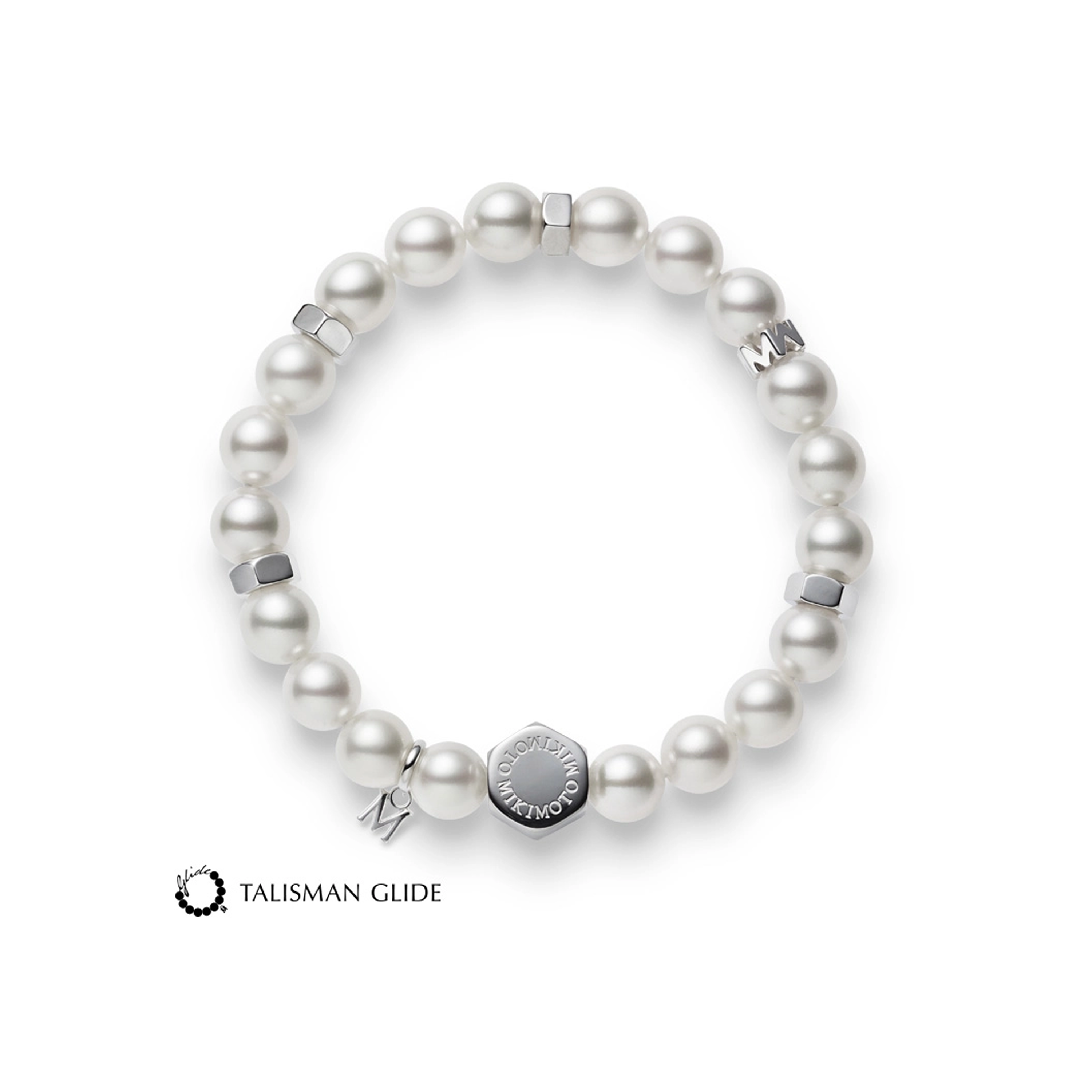 Браслет Mikimoto Talisman Glide с культивированным жемчугом Акоя. Референс MDQ10073AXXS.