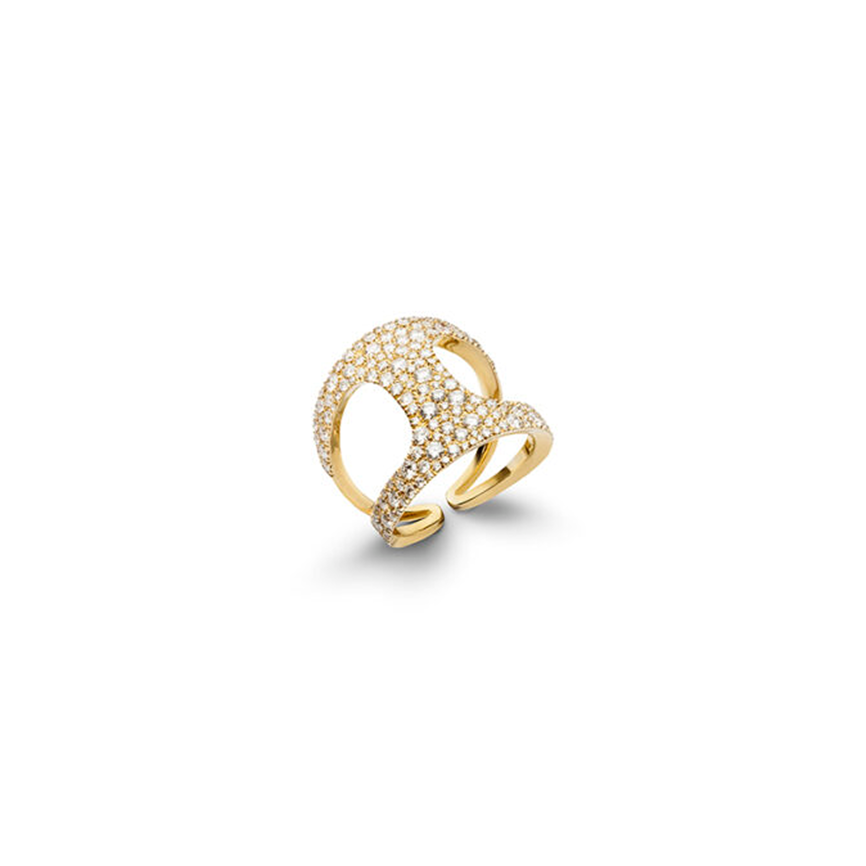 Кольцо Siracusa Antonini Milano из желтого золота 18 карат с бриллиантами. Референс A0162G1.