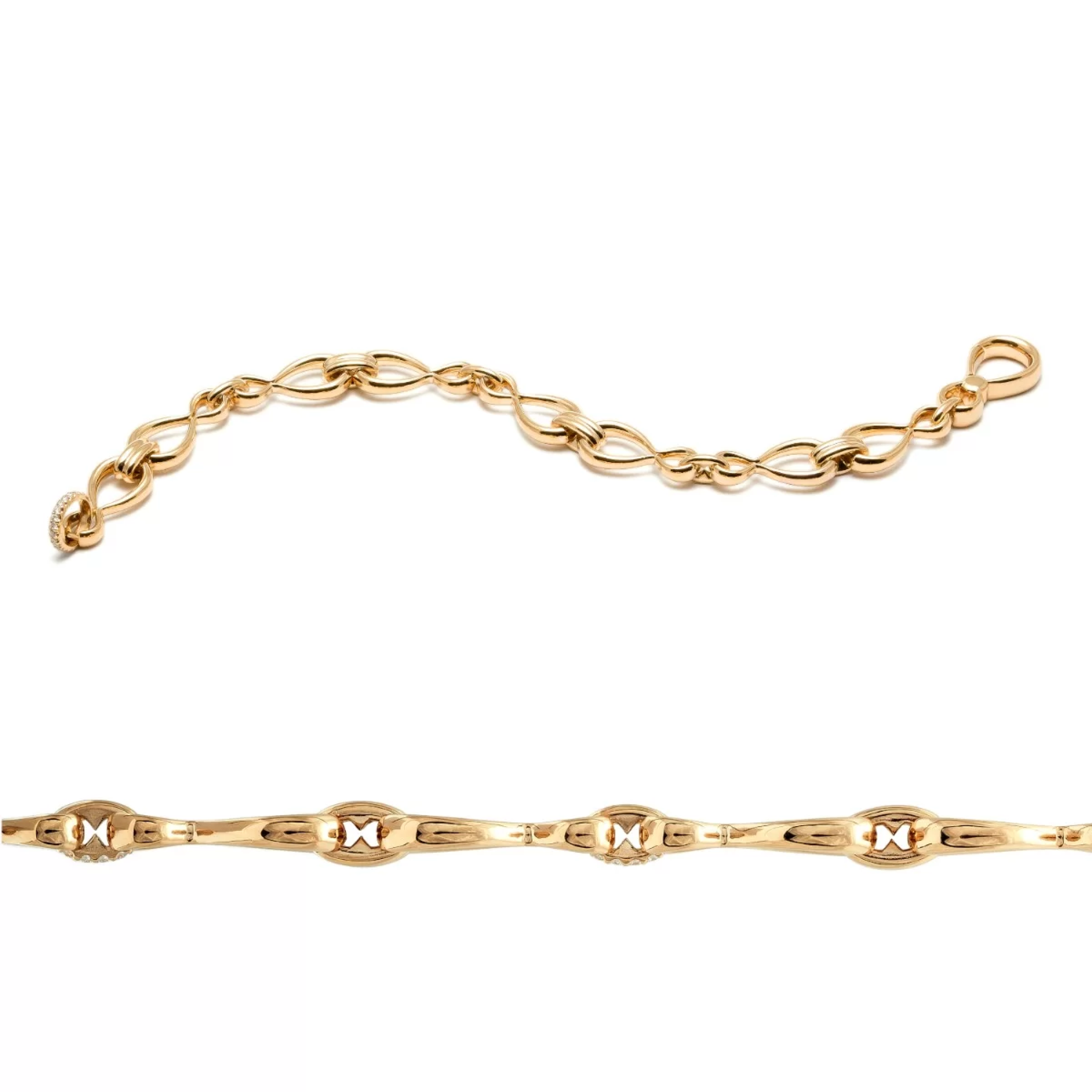 Antonini Milano Anniversary100 Infinity ապարանջան՝ 18 կարատ դեղին ոսկուց, ադամանդներով։ Ռեֆերենս՝ B0200G01-M/L։ L’Orange Gold, Երևան։