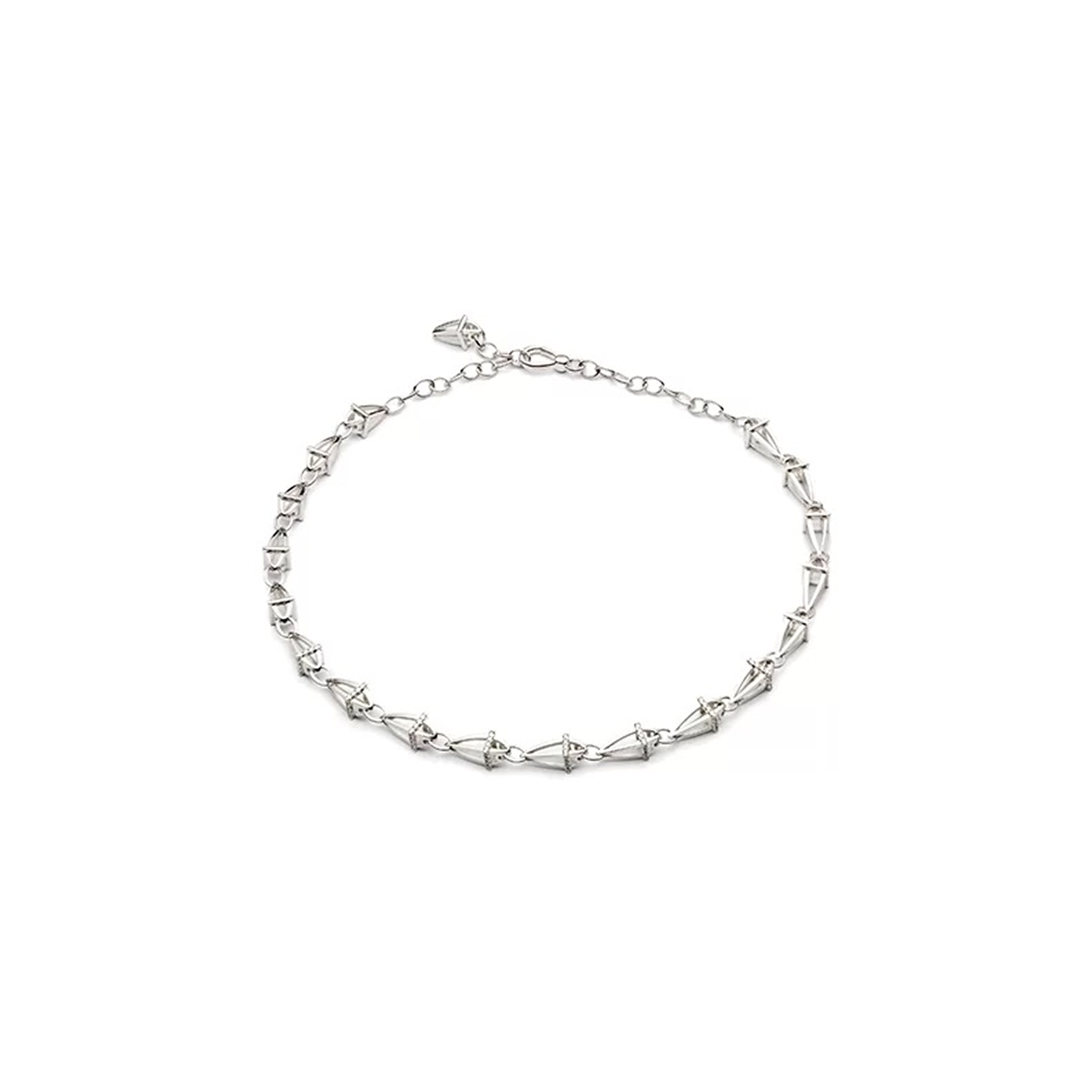 Колье Anniversary100 со звеньями Infinity Antonini Milano из белого золота 18 карат с бриллиантами. Референс C0205B01.