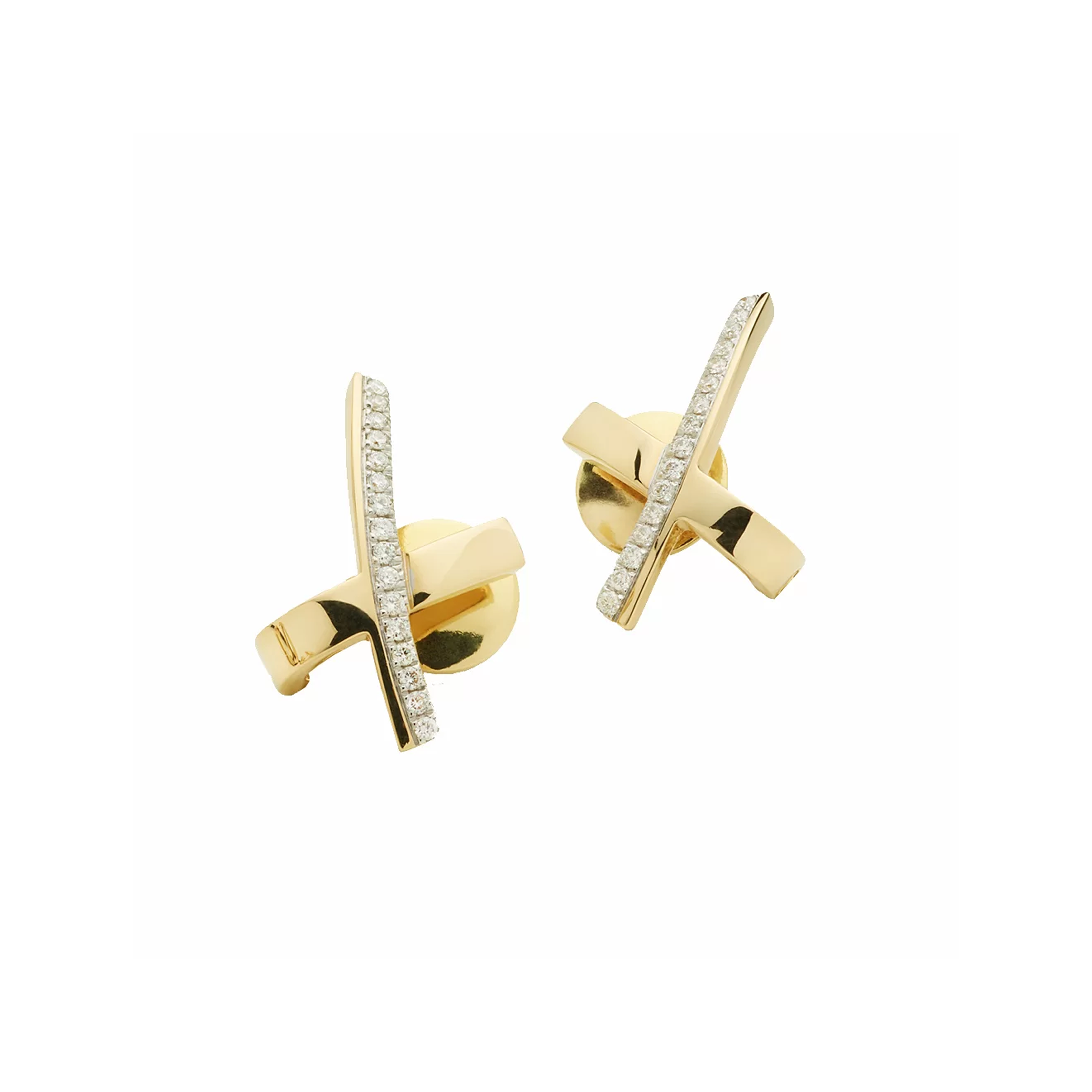 Серьги Siracusa X Antonini Milano из желтого золота 18 карат с бриллиантами. Референс O0163G01.
