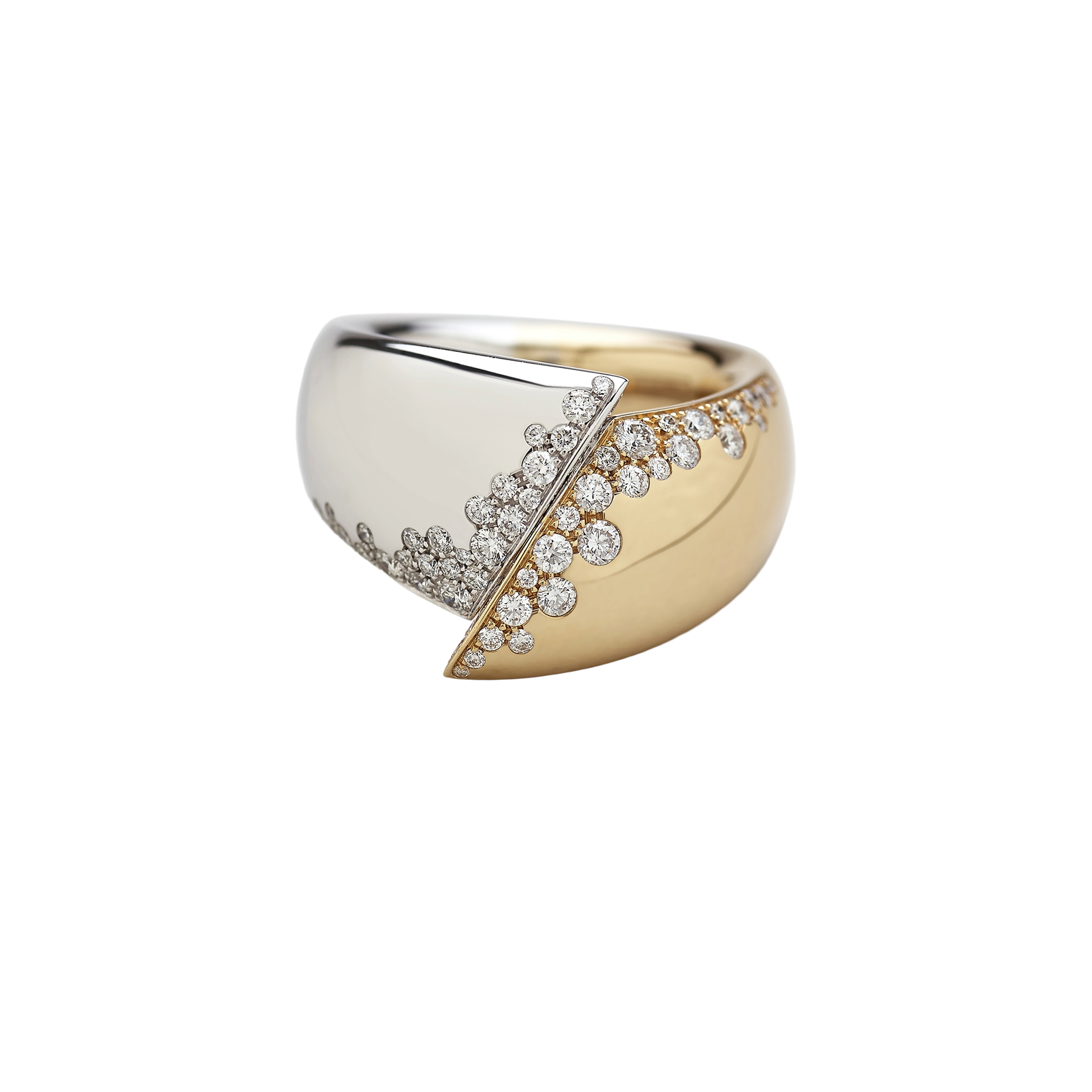 Giorgio Visconti Toujours Ensemble օղաձև մատանի, սպիտակ և վարդագույն ոսկուց, ադամանդներով, ռեֆերենս A16827