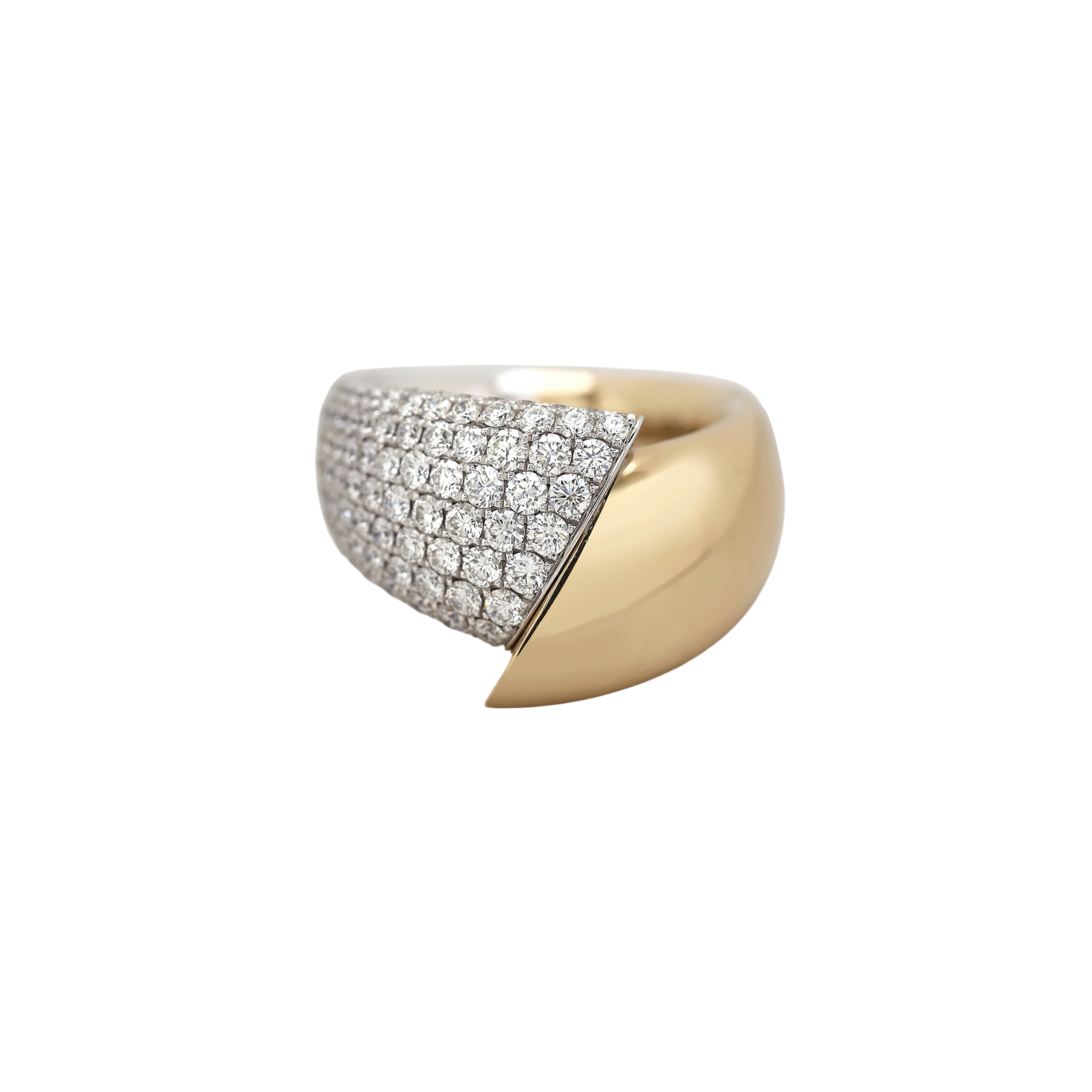 Кольцо Giorgio Visconti Toujours Ensemble из белого и розового золота с бриллиантами. Референс A16830. Ювелирный бутик L’Orange Gold, Ереван.