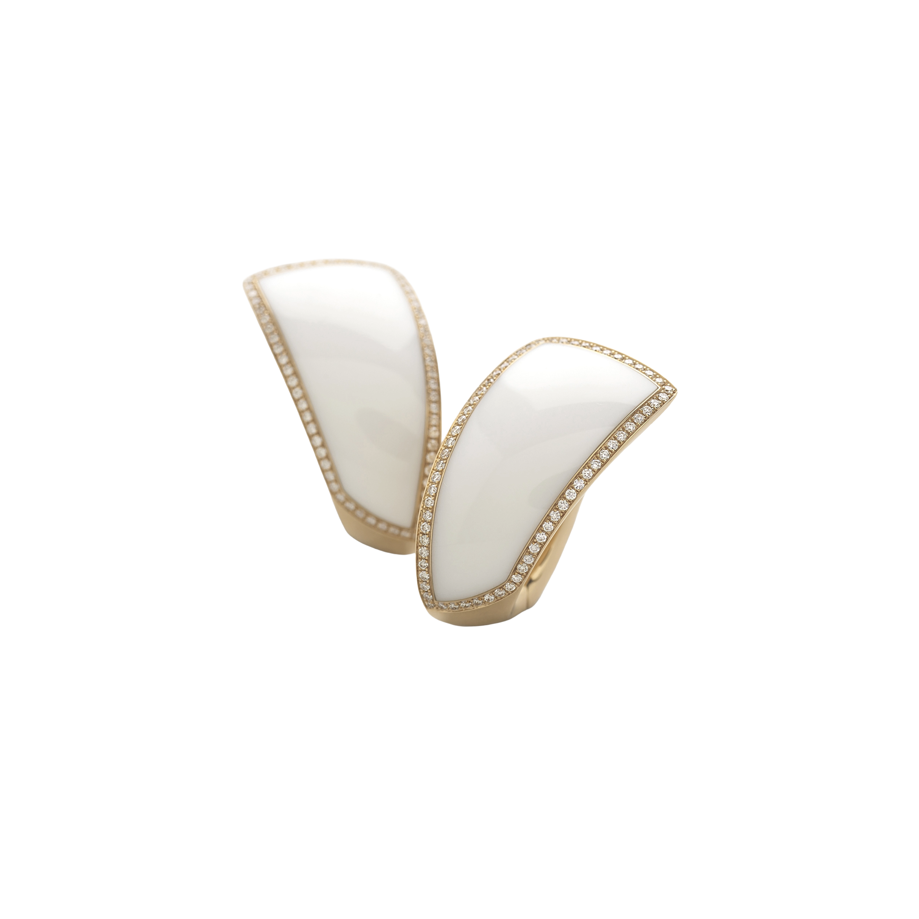 Серьги Giorgio Visconti Bizarre из розового золота с бриллиантами и коголонгом. Референс B38993A. Ювелирный бутик L’Orange Gold, Ереван.