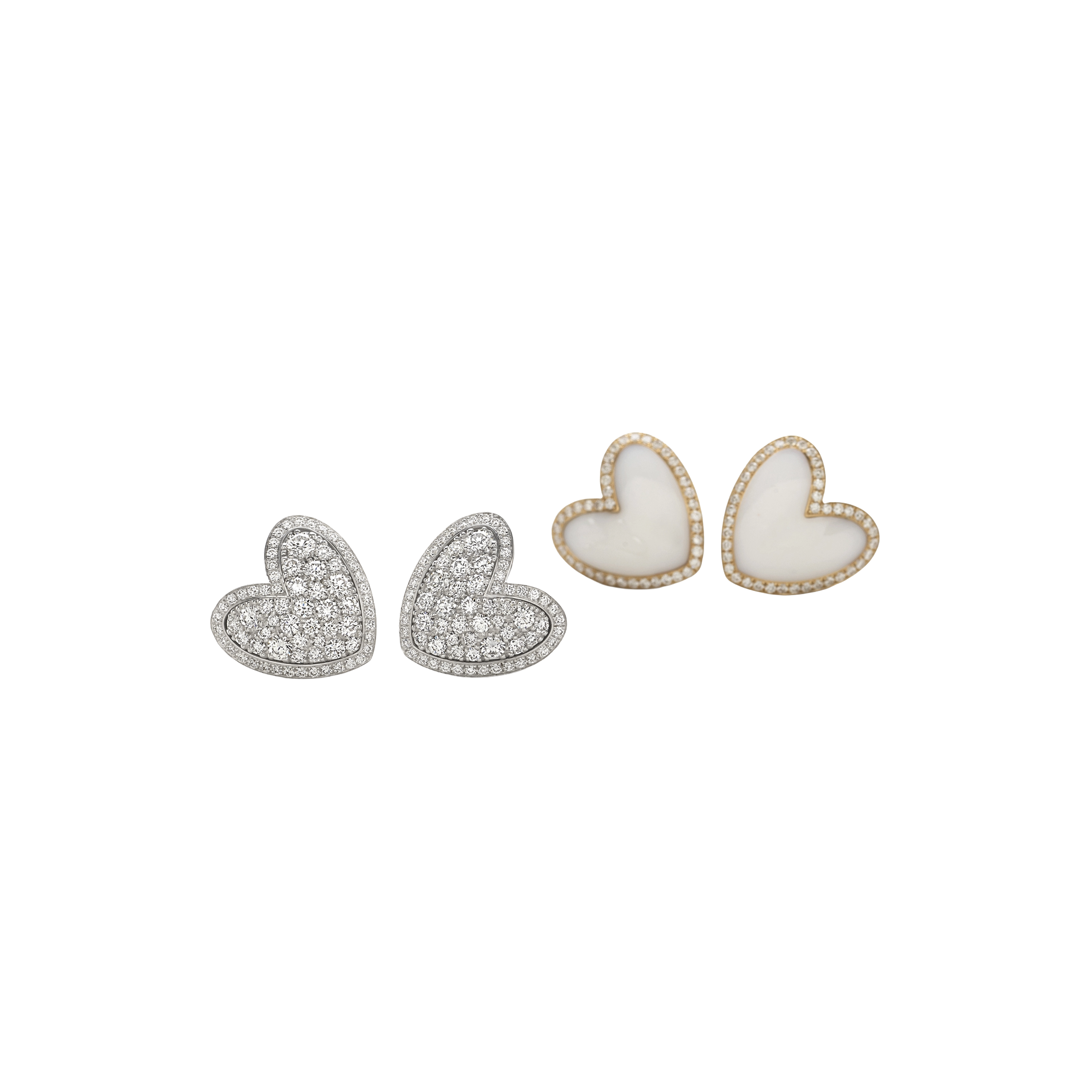 Серьги Giorgio Visconti Rêve из розового золота с бриллиантами и коголонгом. Референс B39078A. Ювелирный бутик L’Orange Gold, Ереван.