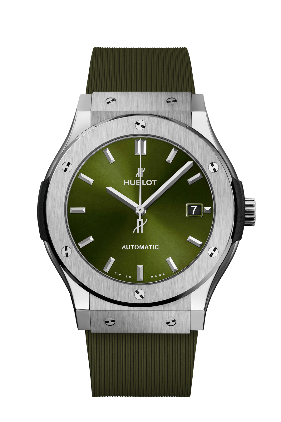 Часы Hublot Classic Fusion Titanium Green 45 мм. Референс 511.NX.8970.RX.