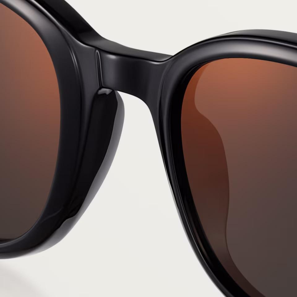 Cartier Première sunglasses CRESW00776, black acetate, gray lenses
