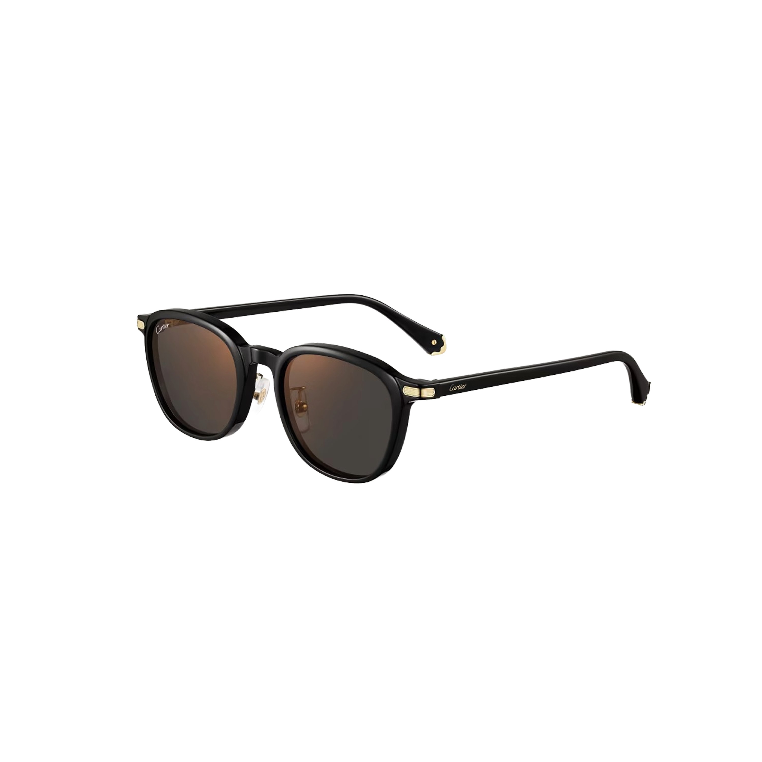 Cartier Première sunglasses CRESW00733, black acetate, gray lenses