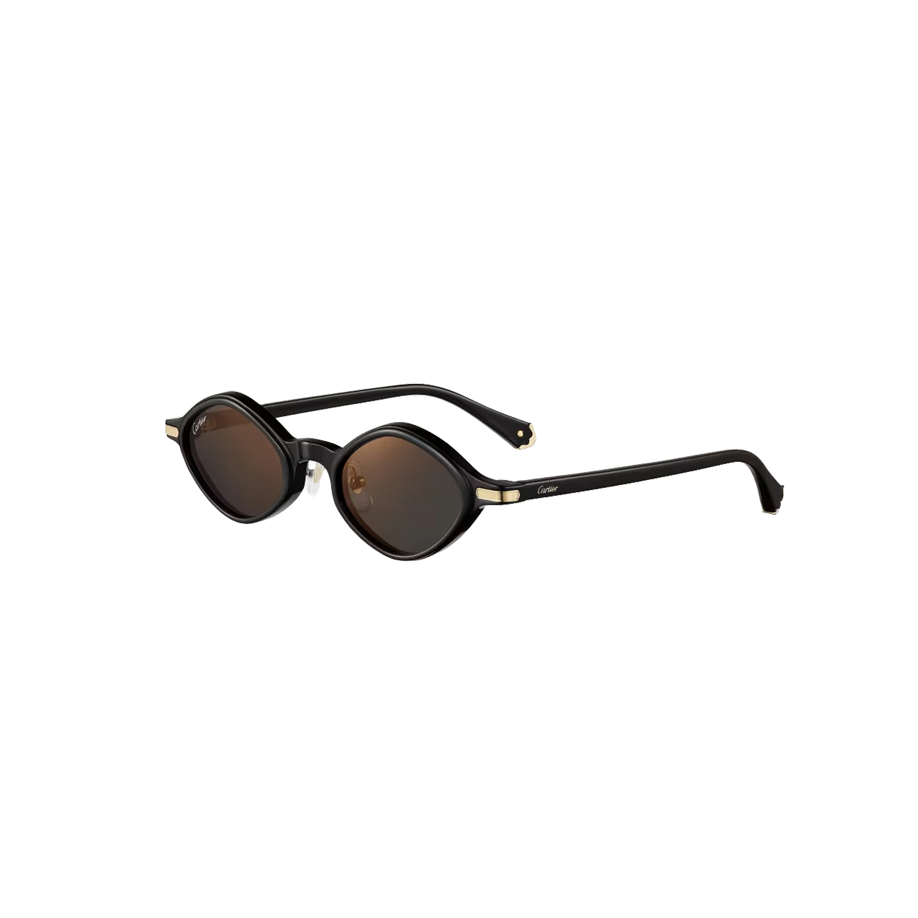 Cartier Première sunglasses CRESW00731, black acetate, gray lenses